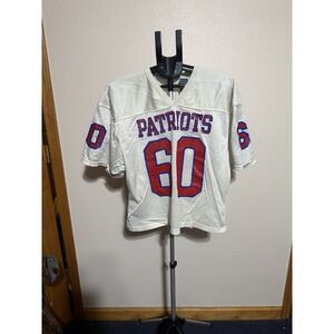 Vintage Rawlings New England Patriots #60 Jersey USA Adult XL White 80s 90s